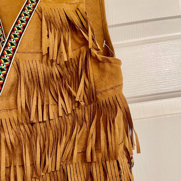 Velvet vest for girls large size - Picture 4 of 8